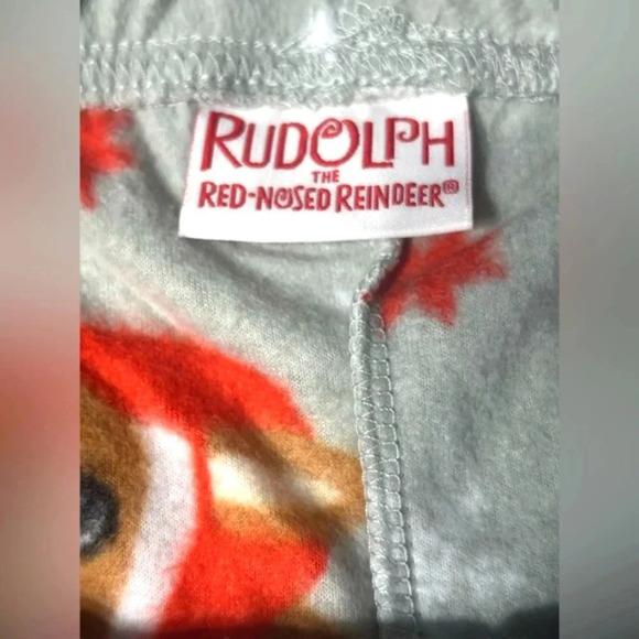 Rudolph The Red Nosed Reindeer Soft Touch Fleece Plush Pajama Pants ๐ฆ๐ด - Picture 4 of 11